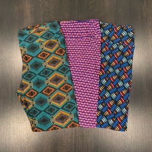 RESERVED for buyer bays2000  Lula Roe Tall and Curvy set of 3 Leggings